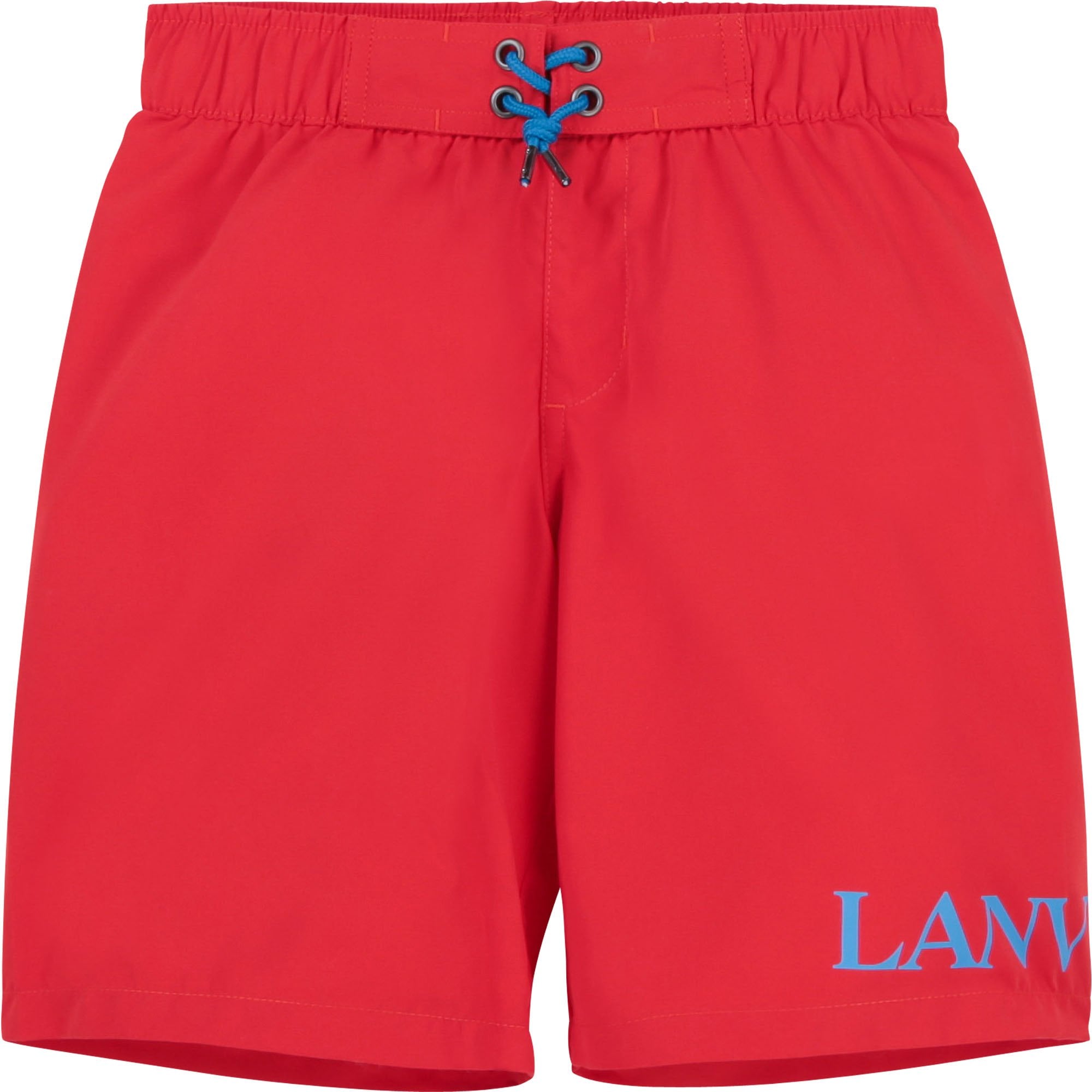 Lanvin Boys Logo Swimshorts Red