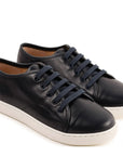 Lanvin Boys Leather Trainers Navy