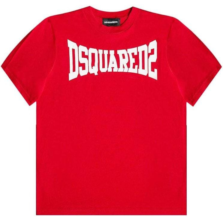 Dsquared2 Boys Cotton T-Shirt Red