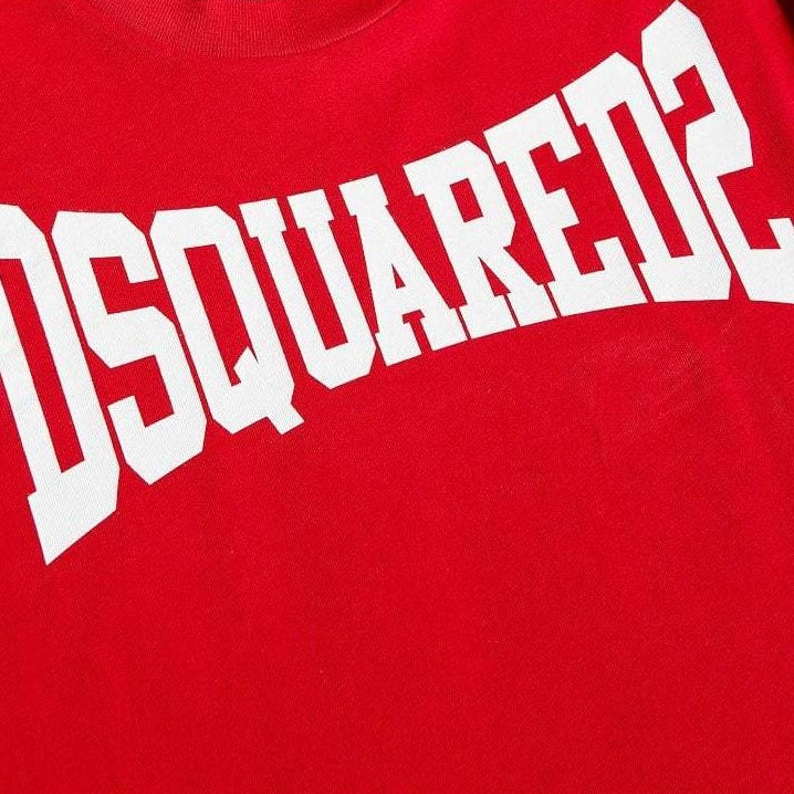 Dsquared2 Boys Cotton T-Shirt Red