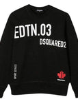 Dsquared2 Boys Sweatshirt Sport Edition Logo Black