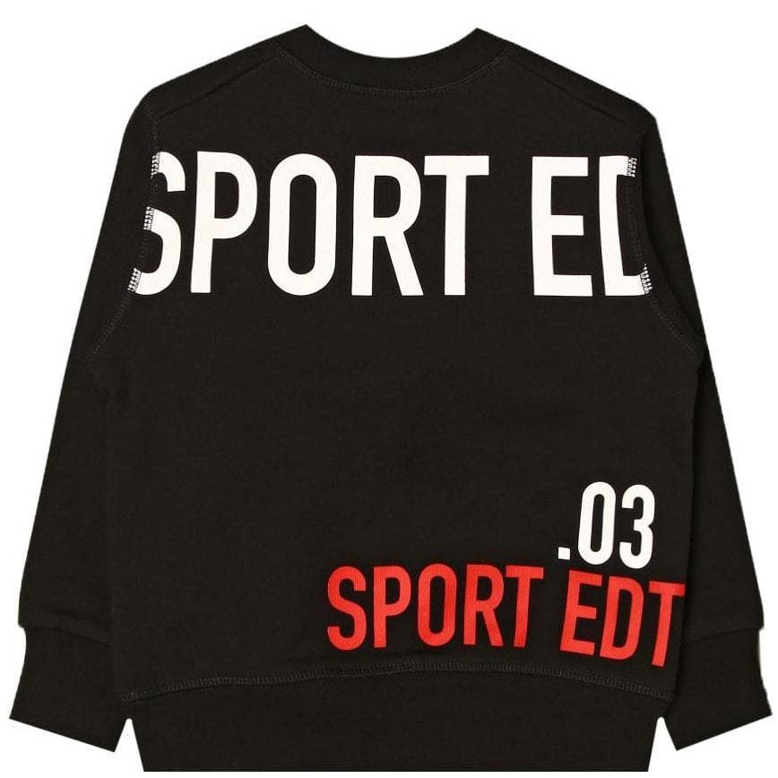 Dsquared2 Boys Sweatshirt Sport Edition Logo Black