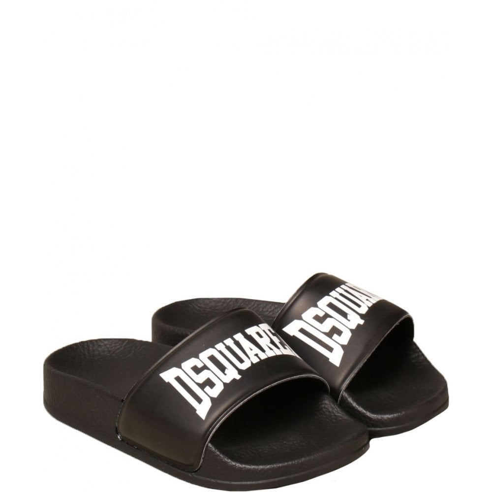 Dsquared2 Boys Logo Sliders Black