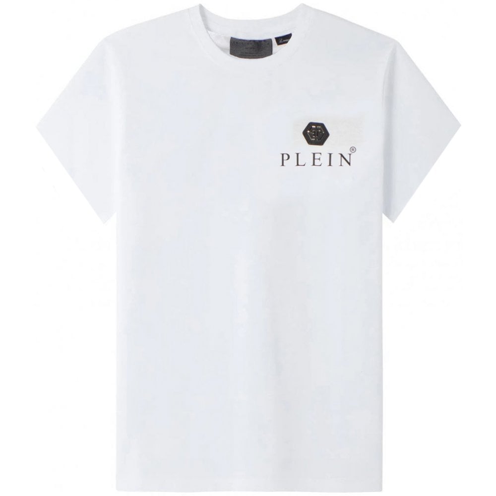 Philipp Plein Men&#39;s Logo-print Cotton T-shirt White