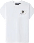 Philipp Plein Men's Logo-print Cotton T-shirt White