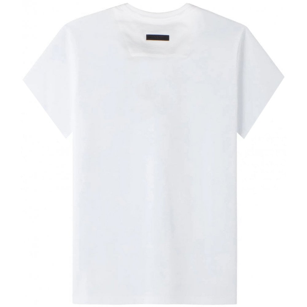 Philipp Plein Men&#39;s Logo-print Cotton T-shirt White