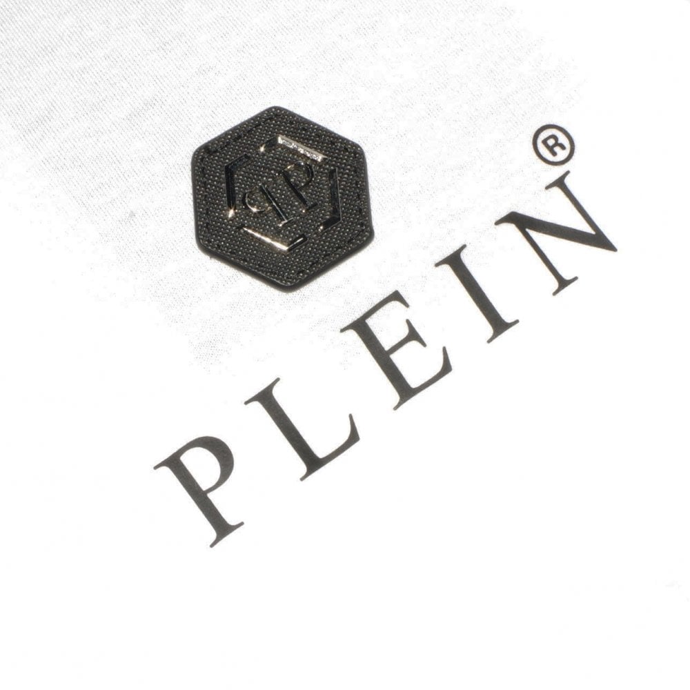 Philipp Plein Men&#39;s Logo-print Cotton T-shirt White