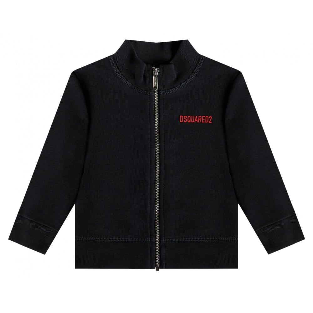 Dsquared2 Baby Boys Cotton Zip Top Black