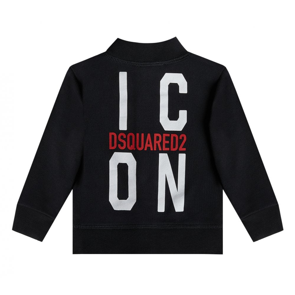 Dsquared2 Baby Boys Cotton Zip Top Black