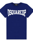 Dsquared2 Boys Cotton T-Shirt Blue