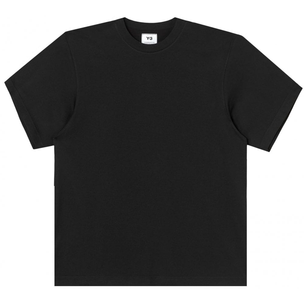 Y-3 Men&#39;s T-Shirt Logo Black