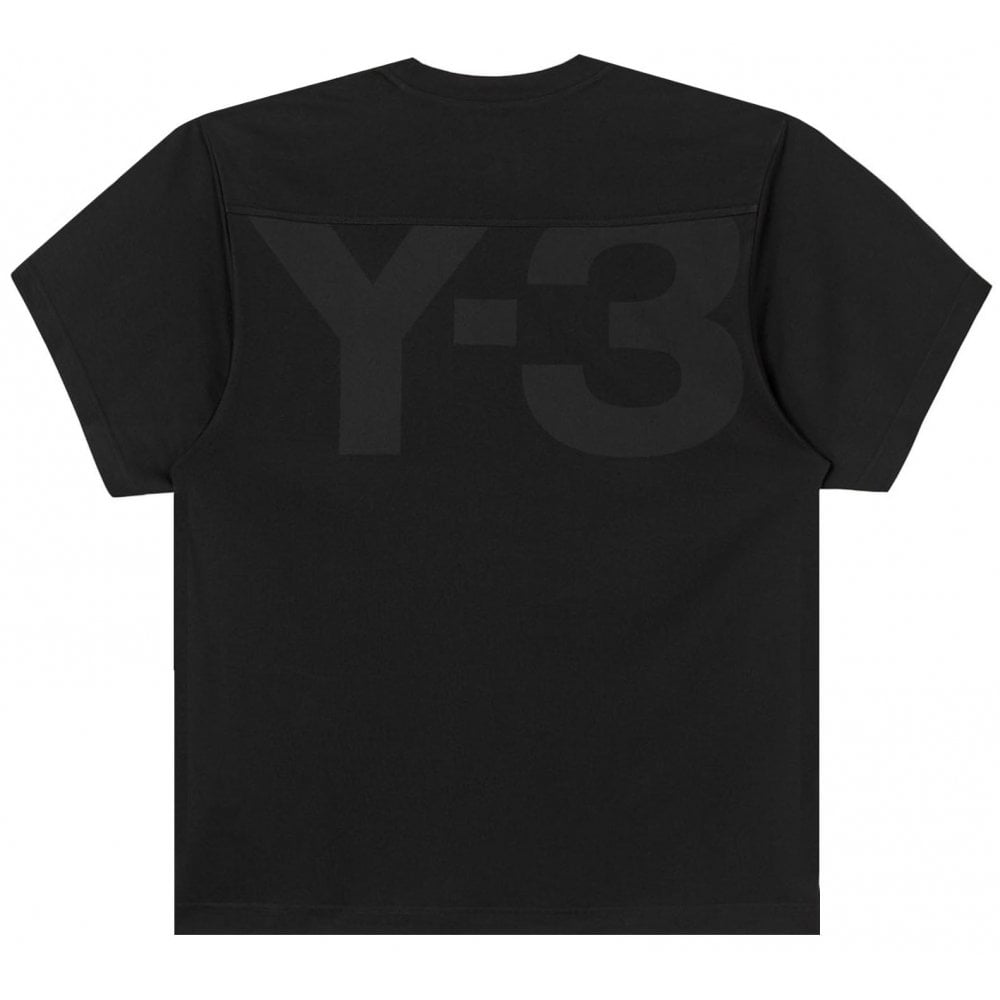 Y-3 Men&#39;s T-Shirt Logo Black