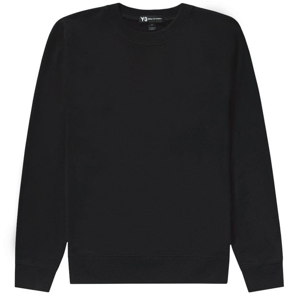 Y-3 Men&#39;s Back Logo Sweater Black