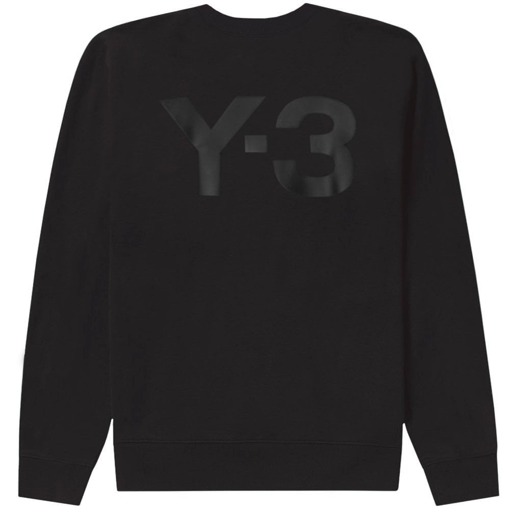 Y-3 Men&#39;s Back Logo Sweater Black