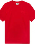 Y-3 Men's Plain Logo T-Shirt Red