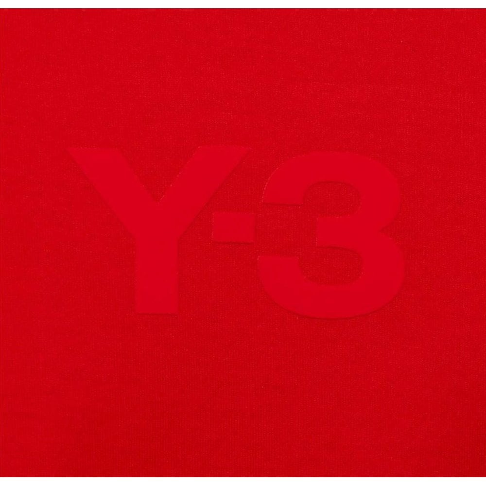 Y-3 Men&#39;s Plain Logo T-Shirt Red