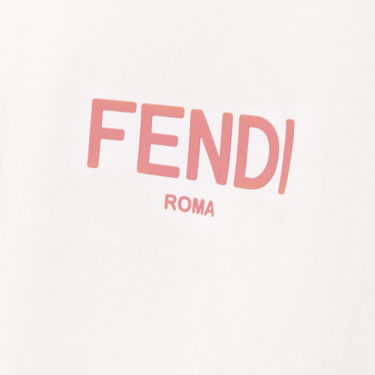 Fendi Girls Logo T-Shirt White