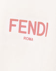 Fendi Girls Logo T-Shirt White