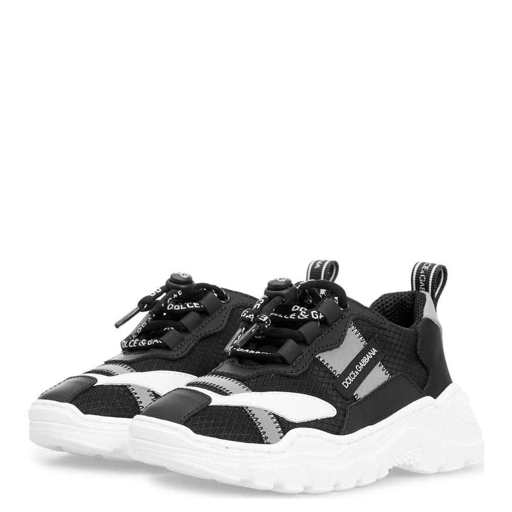 Dolce &amp; Gabbana Boys Mesh Trainer Black