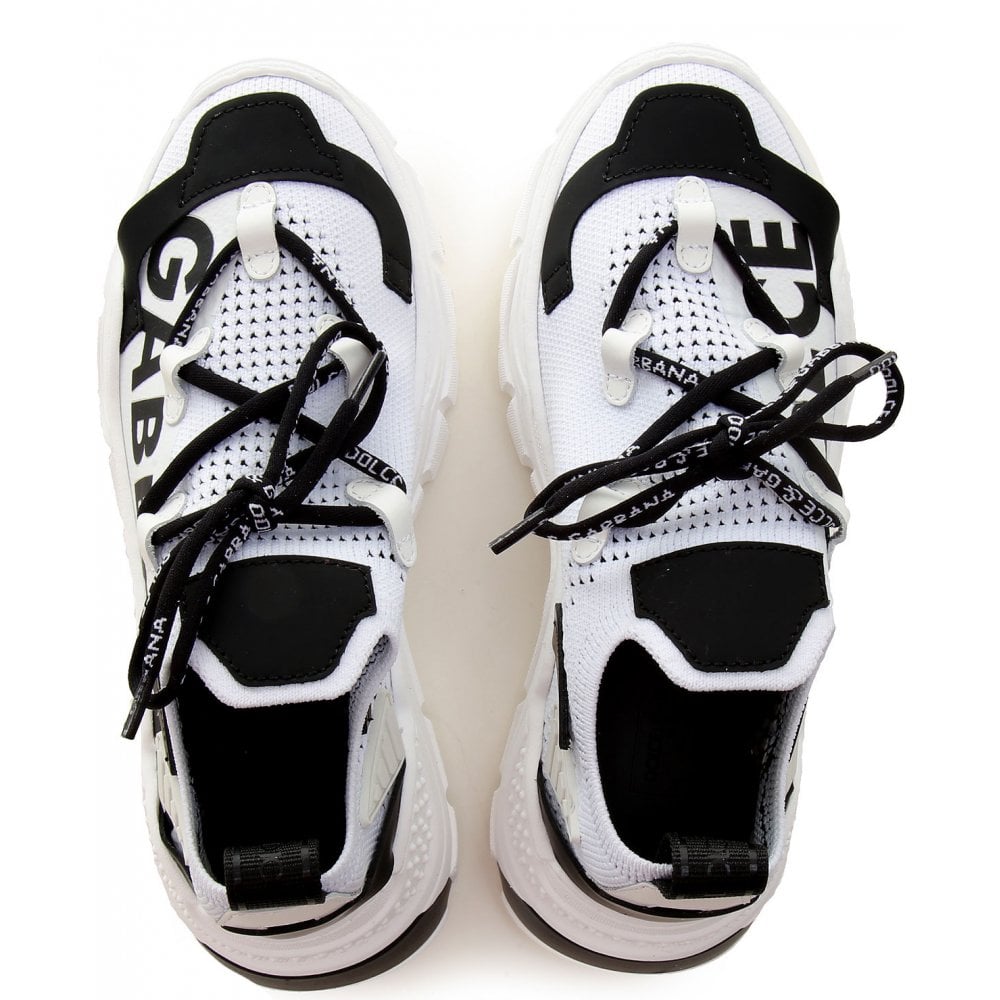Dolce &amp; Gabbana Boys Leather Trainers White