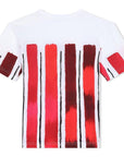 Dolce & Gabbana Boys Red Stripe Crown T-Shirt White