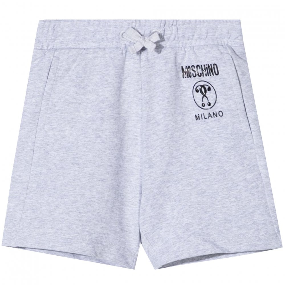Moschino Boys Kids Logo Shorts Grey