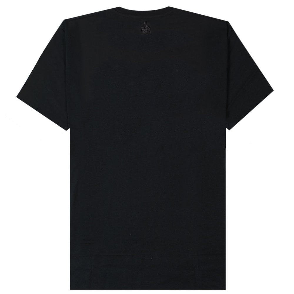 Lanvin Men&#39;s Embroidered T-shirt Black
