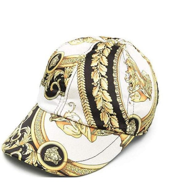 Versace Boys Barocco Mosaic Print Cap Gold