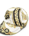 Versace Boys Barocco Mosaic Print Cap Gold