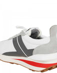 Lanvin Men's Nylon Bumper Sneakers White