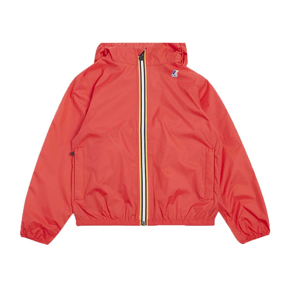 K-Way Boys Runner Jacket Windproof Red