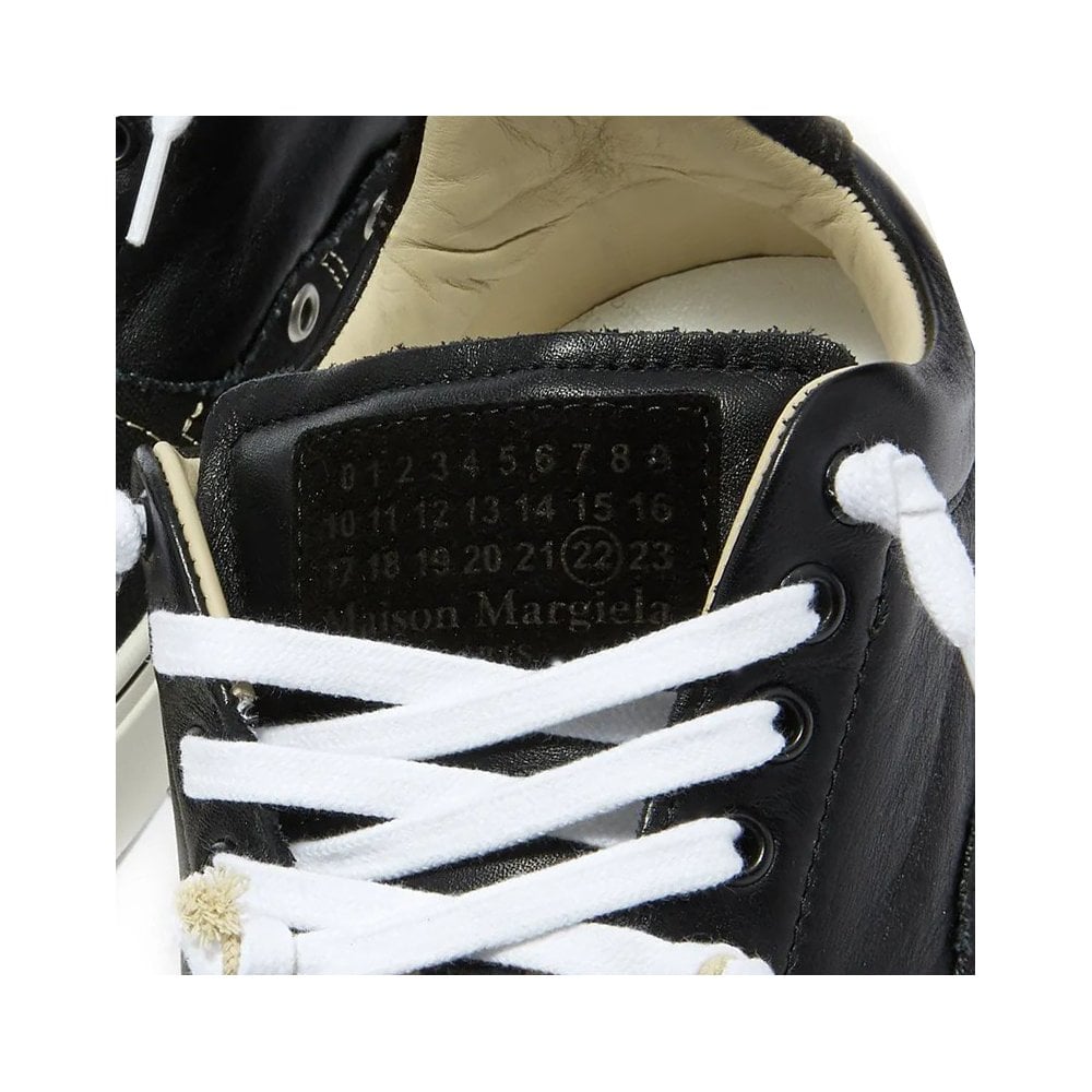 Maison Margiela Men&#39;s Low Top Trainers Part Leather Black