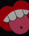 Lanvin Men's Mouth Art Piece Hoodie Black