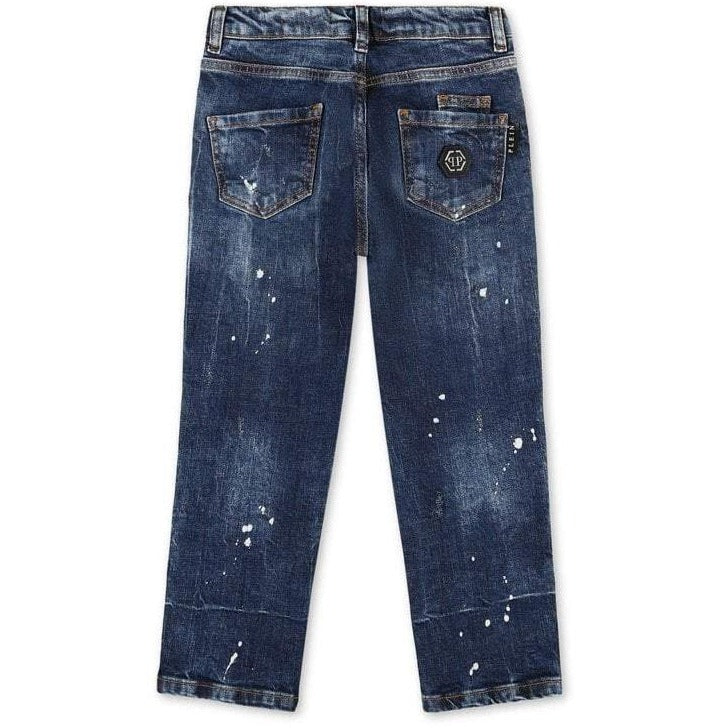 Philipp Plein Boy&#39;s Iconic Regular Cut Jeans