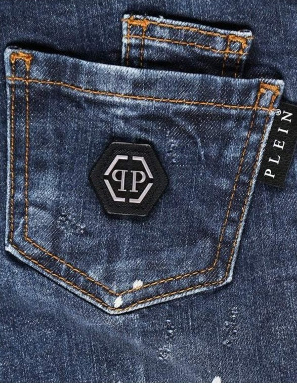 Philipp Plein Boy&#39;s Iconic Regular Cut Jeans