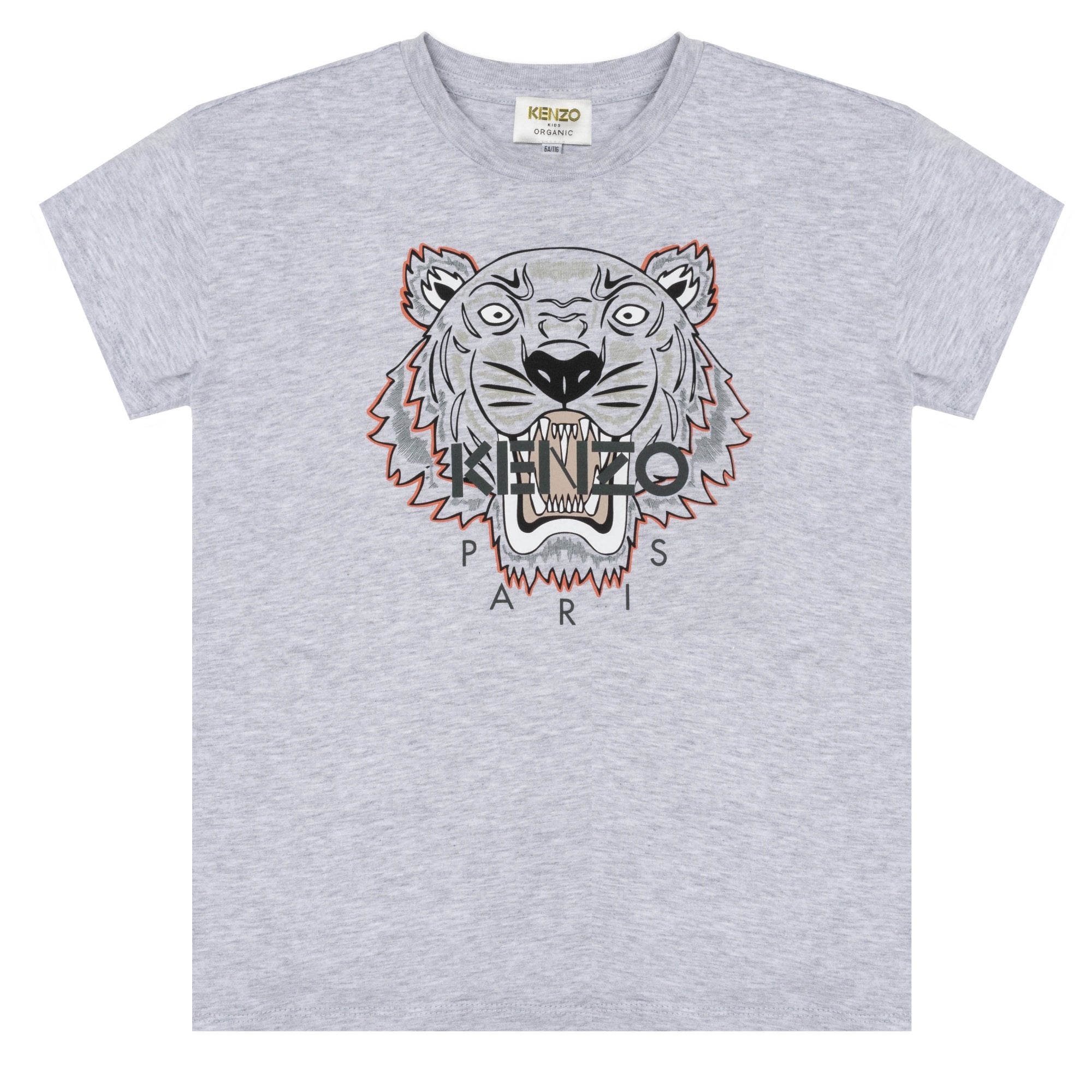 Kenzo Boys Tiger T-shirt Grey