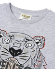 Kenzo Boys Tiger T-shirt Grey