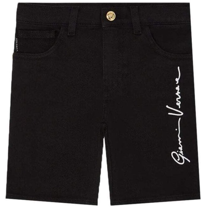 Versace Boys Signature Shorts Black