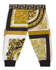 Versace Baby Boys Barocco Mosaic Print Trackpants Gold