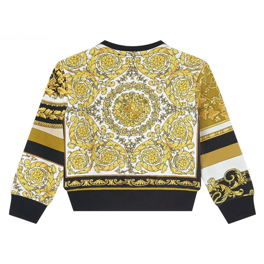 Versace Boys Mixed Print Sweatshirt Multi-Coloured