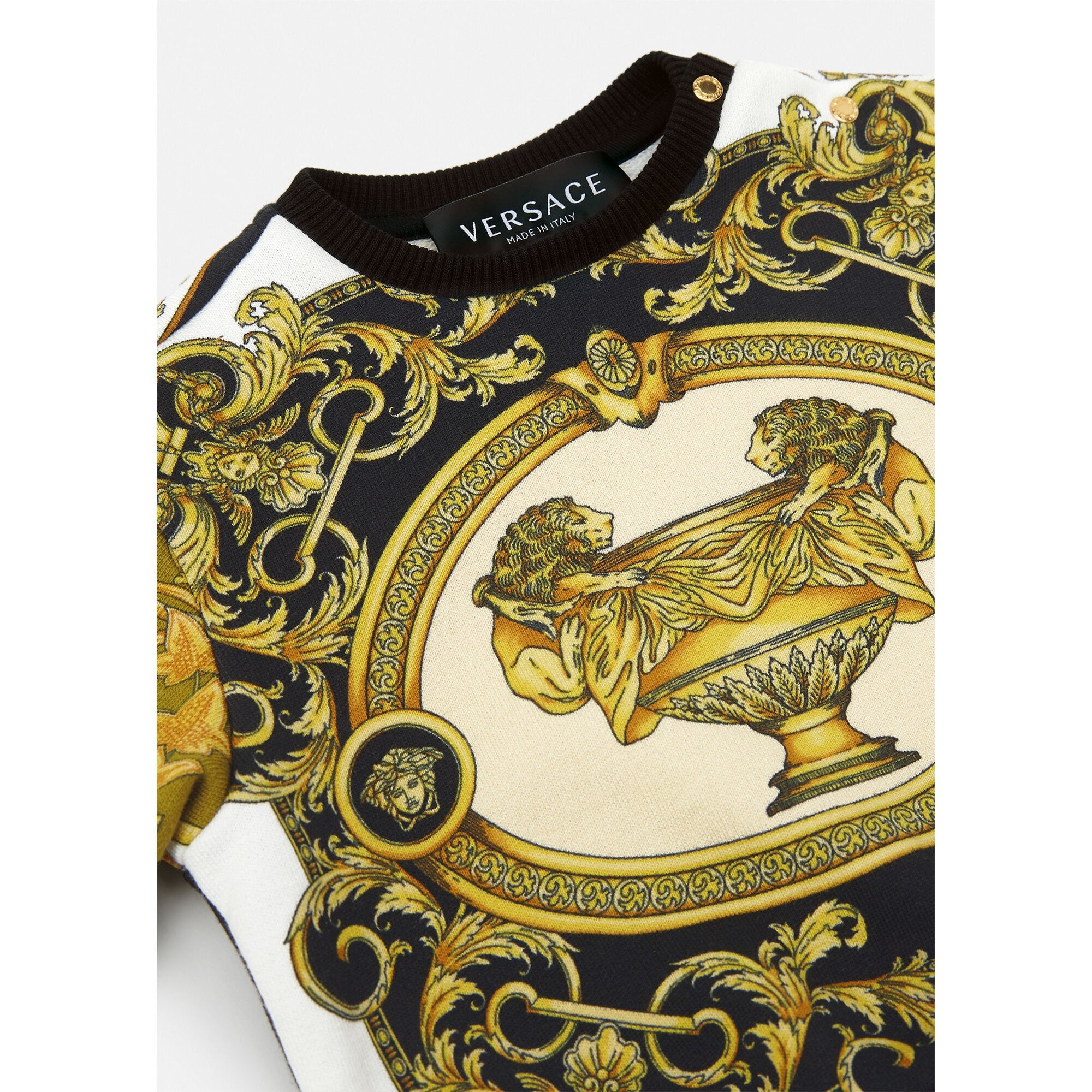 Versace Boys Mixed Print Sweatshirt Multi-Coloured