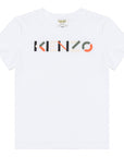 Kenzo Boys Logo T-Shirt White
