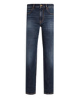 Z Zegna Men's Stretch Cotton 5-Pocket Denim Jeans Blue