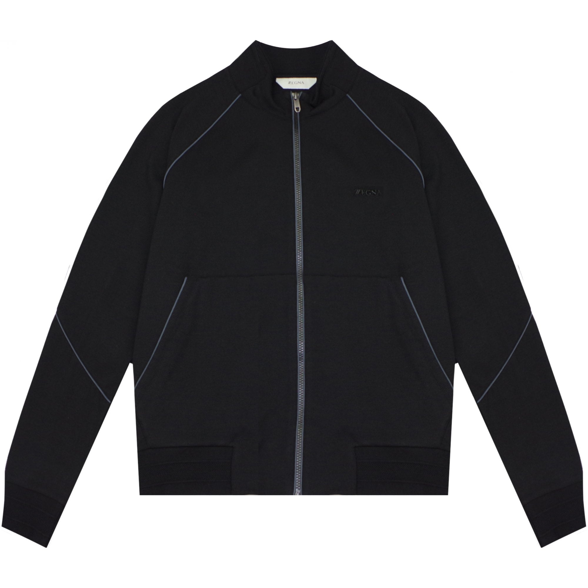 Z Zegna Men&#39;s Zip Top Black