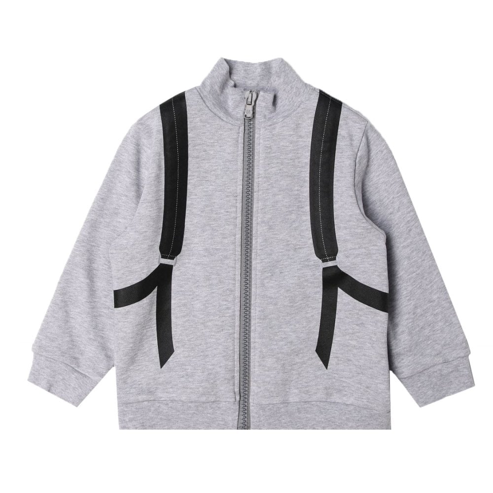 Fendi Boys Zip Top With 3D Backpack Print Grey