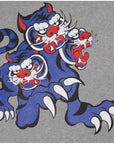 Kenzo x Kansai Yamamoto Men's Three Tigers Print Hoodie Grey