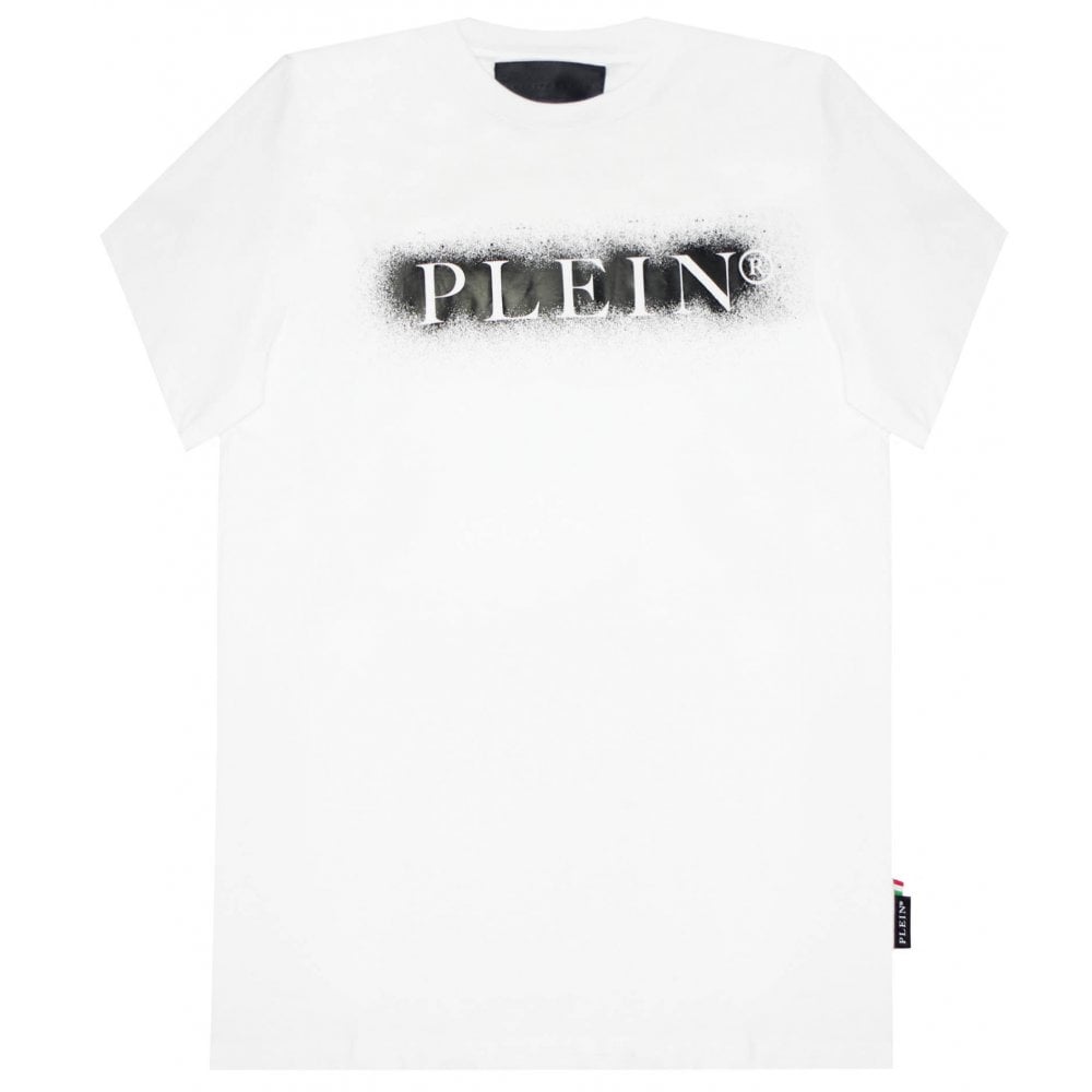 Philipp Plein Men&#39;s Spray Paint T-Shirt White