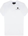 Philipp Plein Men's Logo Plaque Henley T-Shirt White