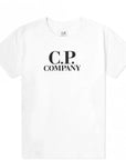 C.P Company Boys Google Graphic Logo T-shirt White