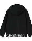 C.P Company Boys Logo Hoodie Black